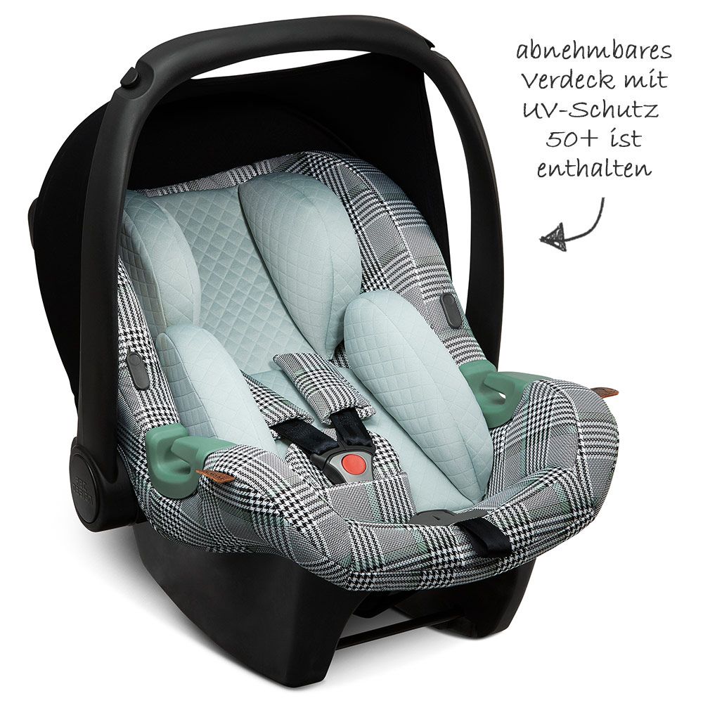 ABC Design - Babyschale Tulip (Autositz Gruppe 0+) - Fashion Edition -  Smaragd 