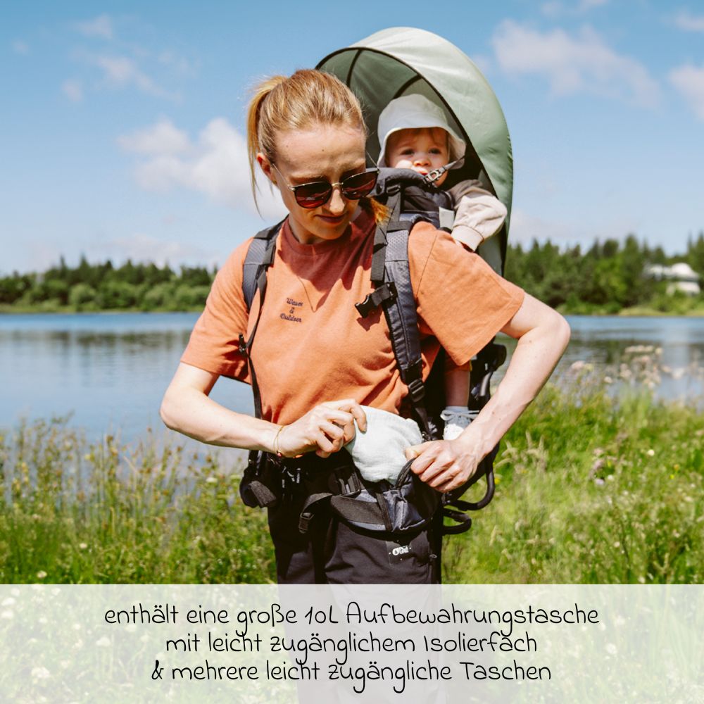 Babymoov Kindertrage Moov Hike Green Babyartikel