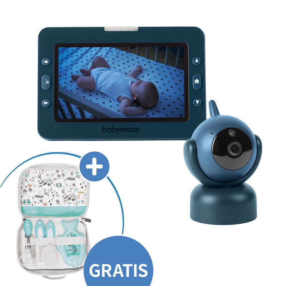 Babymoov - Video-Babyphone Yoo Master Plus + GRATIS 11-tlg. Pflege-Set  Splash 