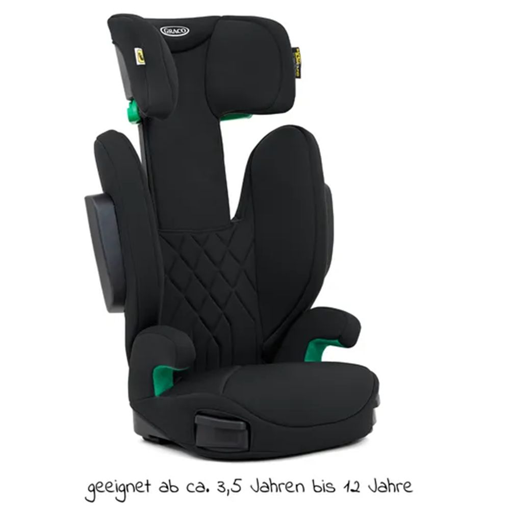 Siège Rehausseur Graco EverSure I-Size - De 3,5 à 12 Ans (100-150 Cm), Sécurité Latérale, Testé ADAC
