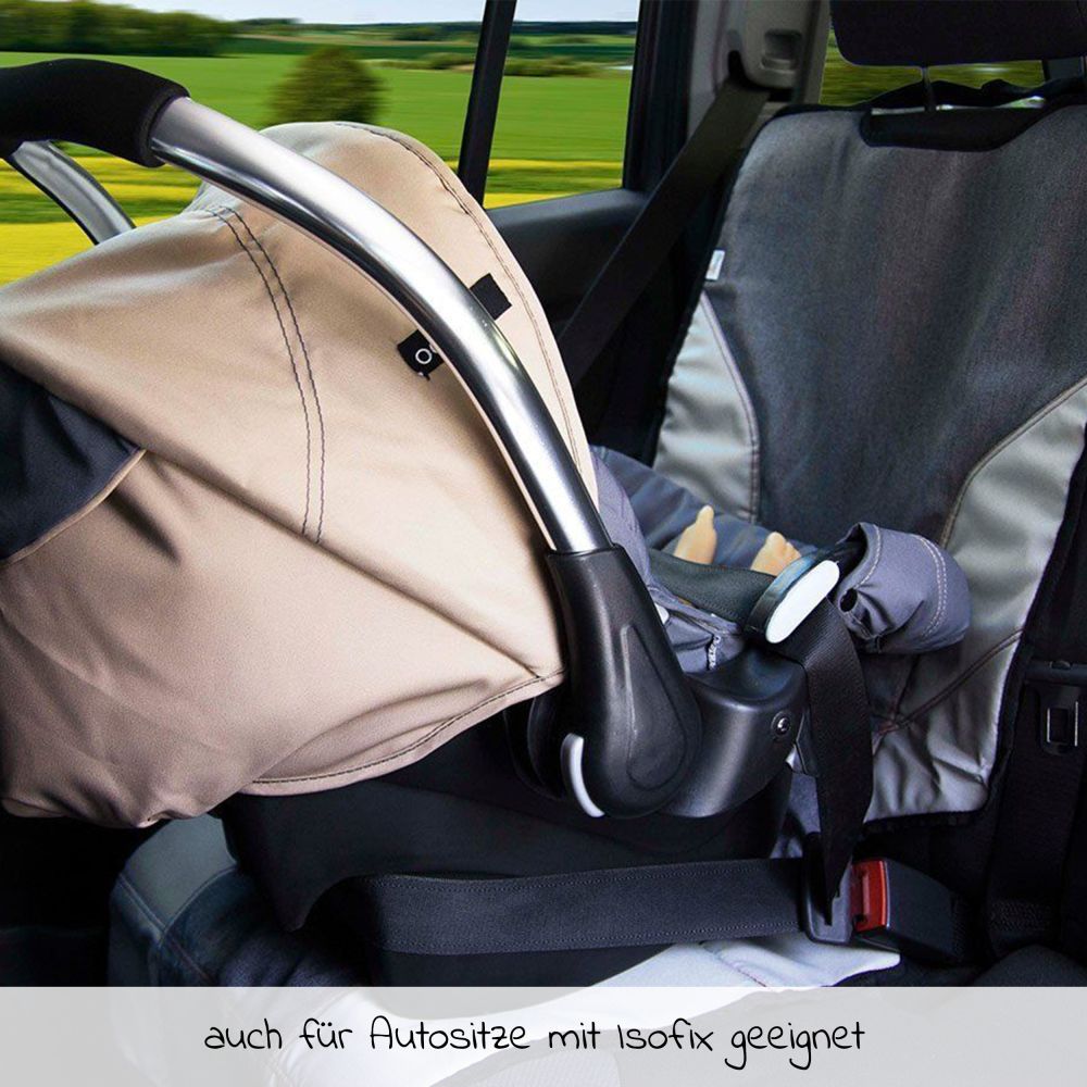 Graco - Kindersitz Eversure i-Size ab 3 Jahre - 12 Jahre (100 cm - 150 cm)  inkl. 2 Getränkehalter + GRATIS Autositz-Schutzunterlage +  Rückenlehnen-Schutz - Iron 