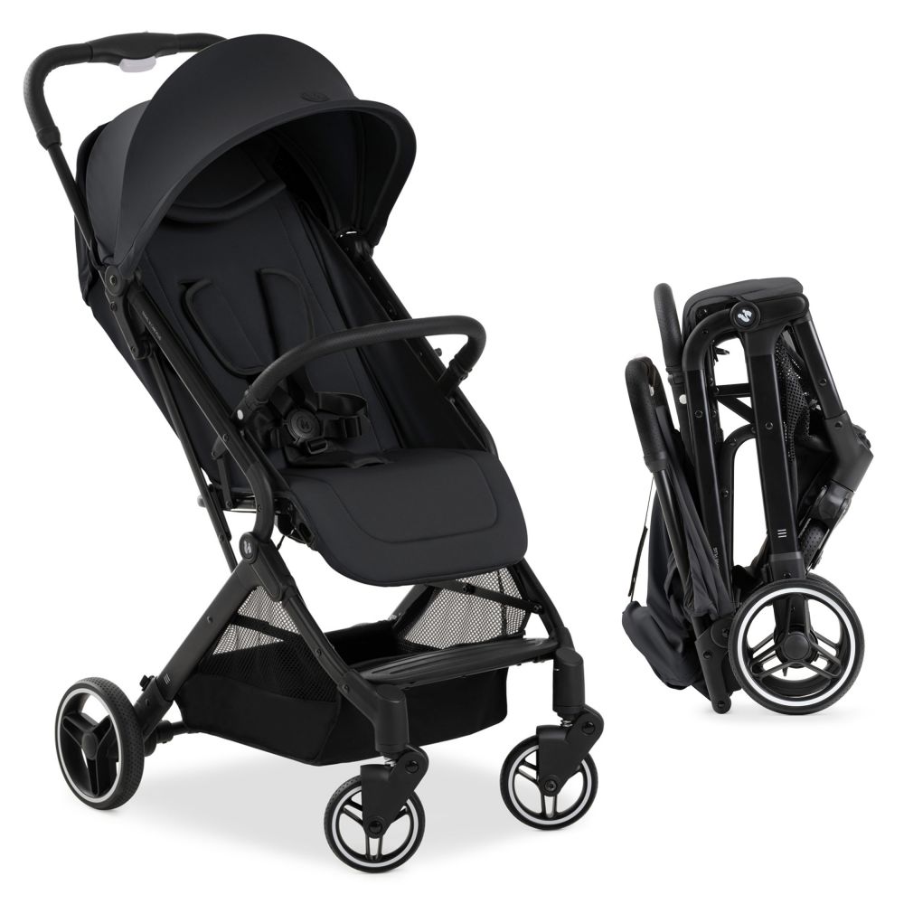 Hauck - Travel buggy & stroller Travel N Care Plus with lie-flat function,  only 7.2 kg (loadable up to 22kg) - Black 