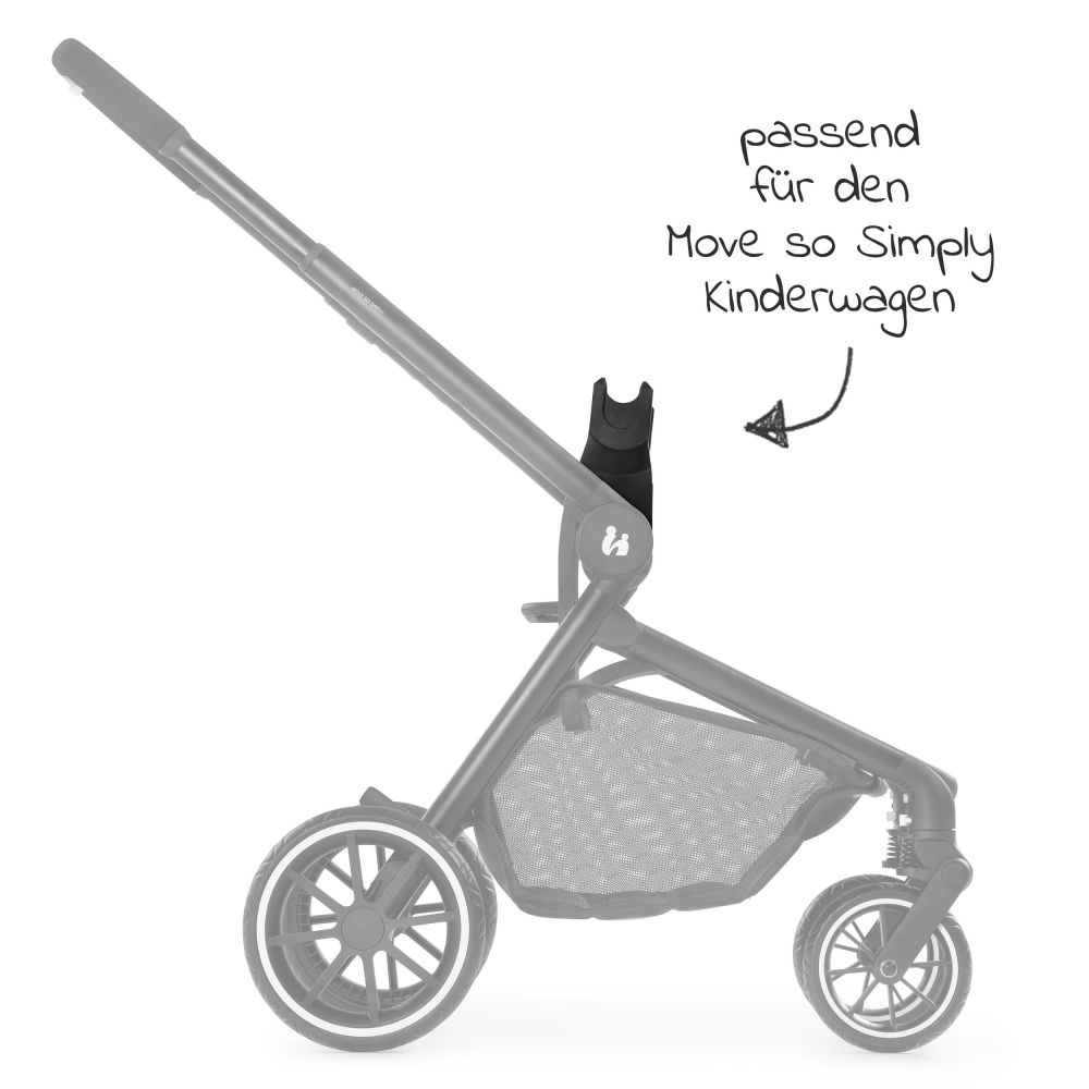 Gloed verdrietig loyaliteit Hauck - Universal Babyschalen Adapter für Move so Simply Kinderwagen -  passend für Maxi-Cosi / Cybex / Joie - Babyartikel.de