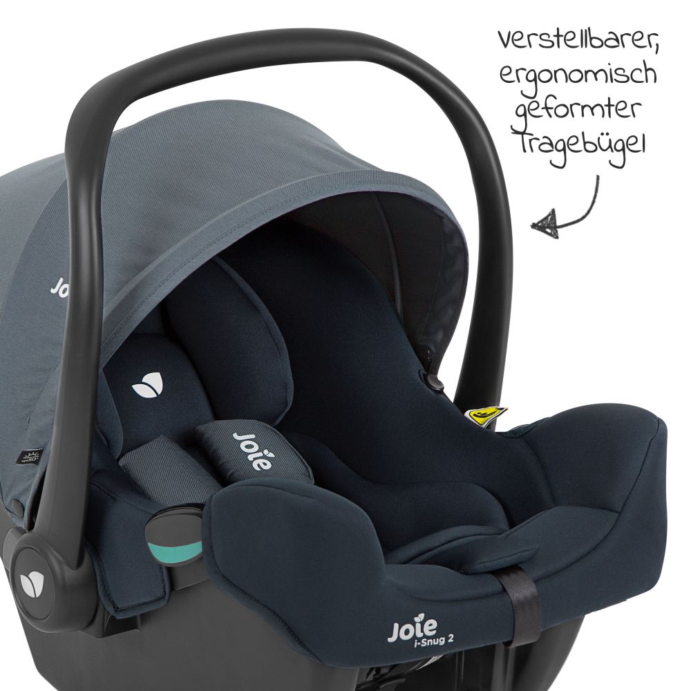 Baby car seat i-Snug 2 i-Size from birth-13 kg (40 cm-75 cm) incl. seat  reducer only 3.35 kg - Lagoon