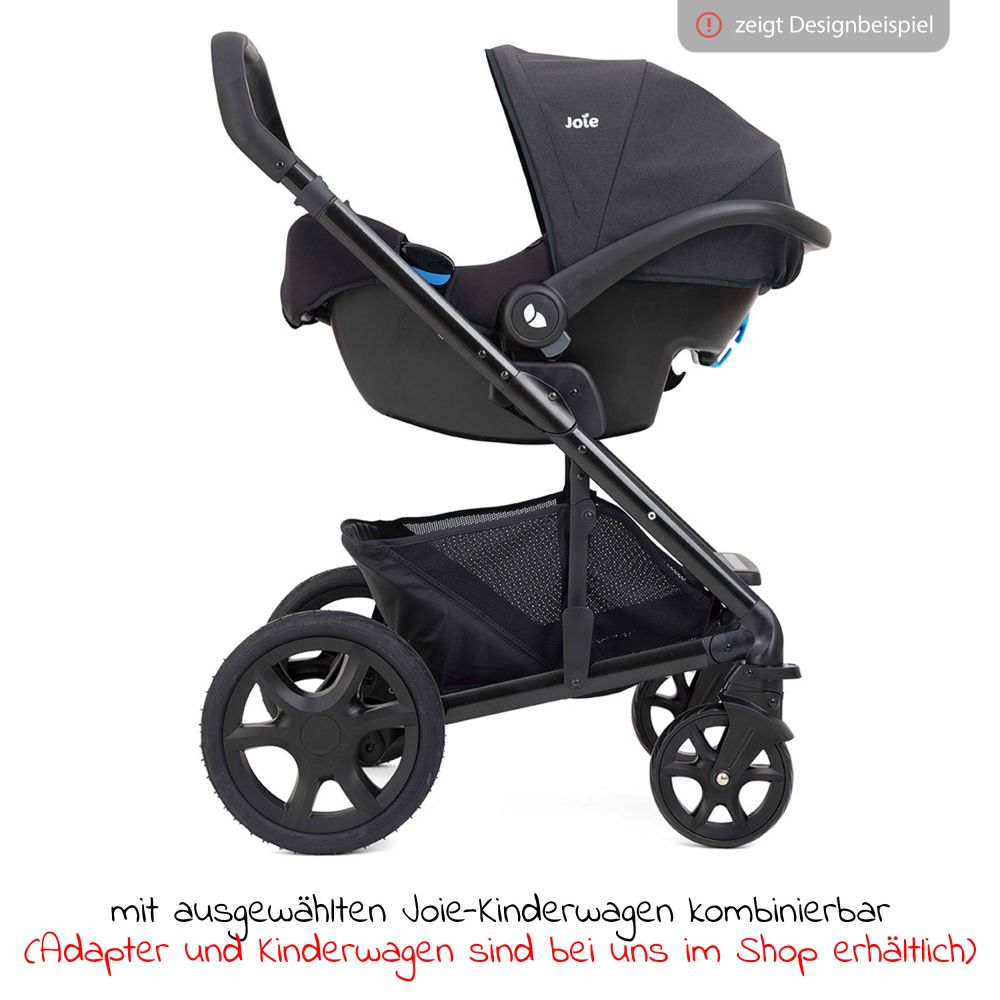 joie - Baby car seat i-Snug 2 i-Size from birth-13 kg (40 cm-75 cm) incl.  seat reducer only 3.35 kg - Lagoon 