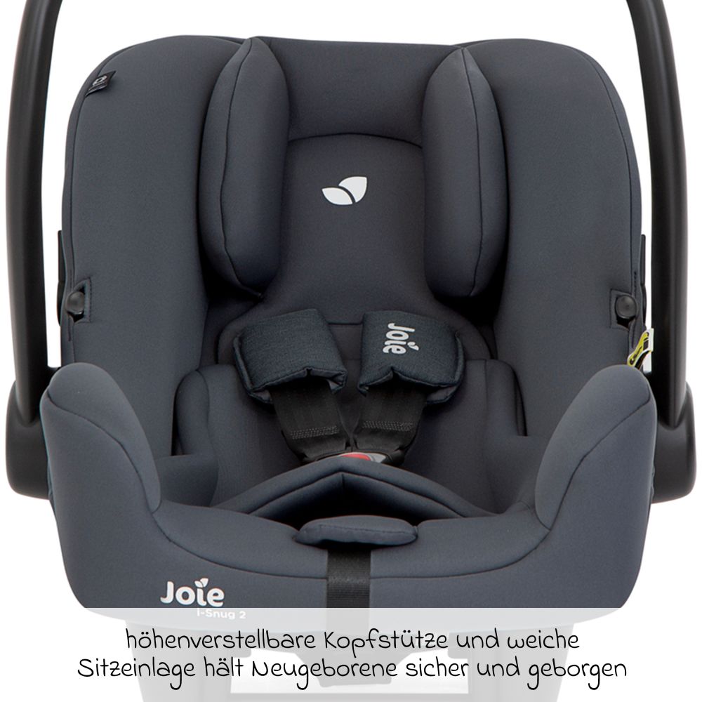 Joie Zaino Marsupio Per Neonati I-Snug 2 I-Size – Dalla Nascita A 13 Kg, Con Riduttore, Colore Shale, 3,35 Kg