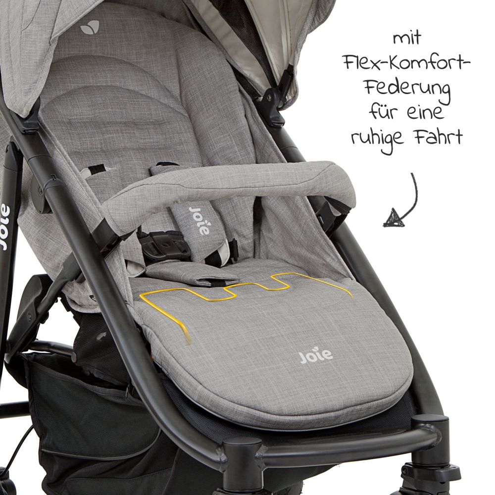 joie Buggy & Sportwagen Mytrax Flex mit KomfortFederung, Fußsack