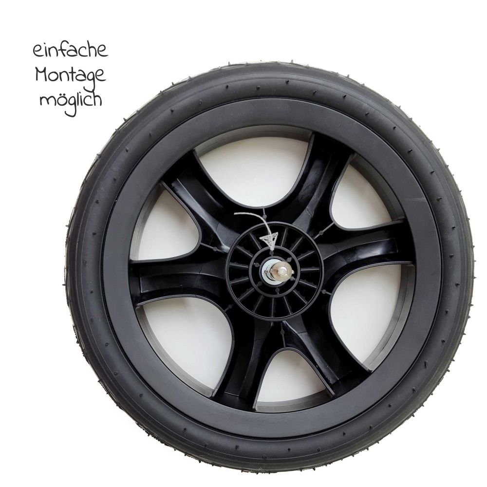 Replacement wheels filled with foam rear for Chrome DLX 2-piece set