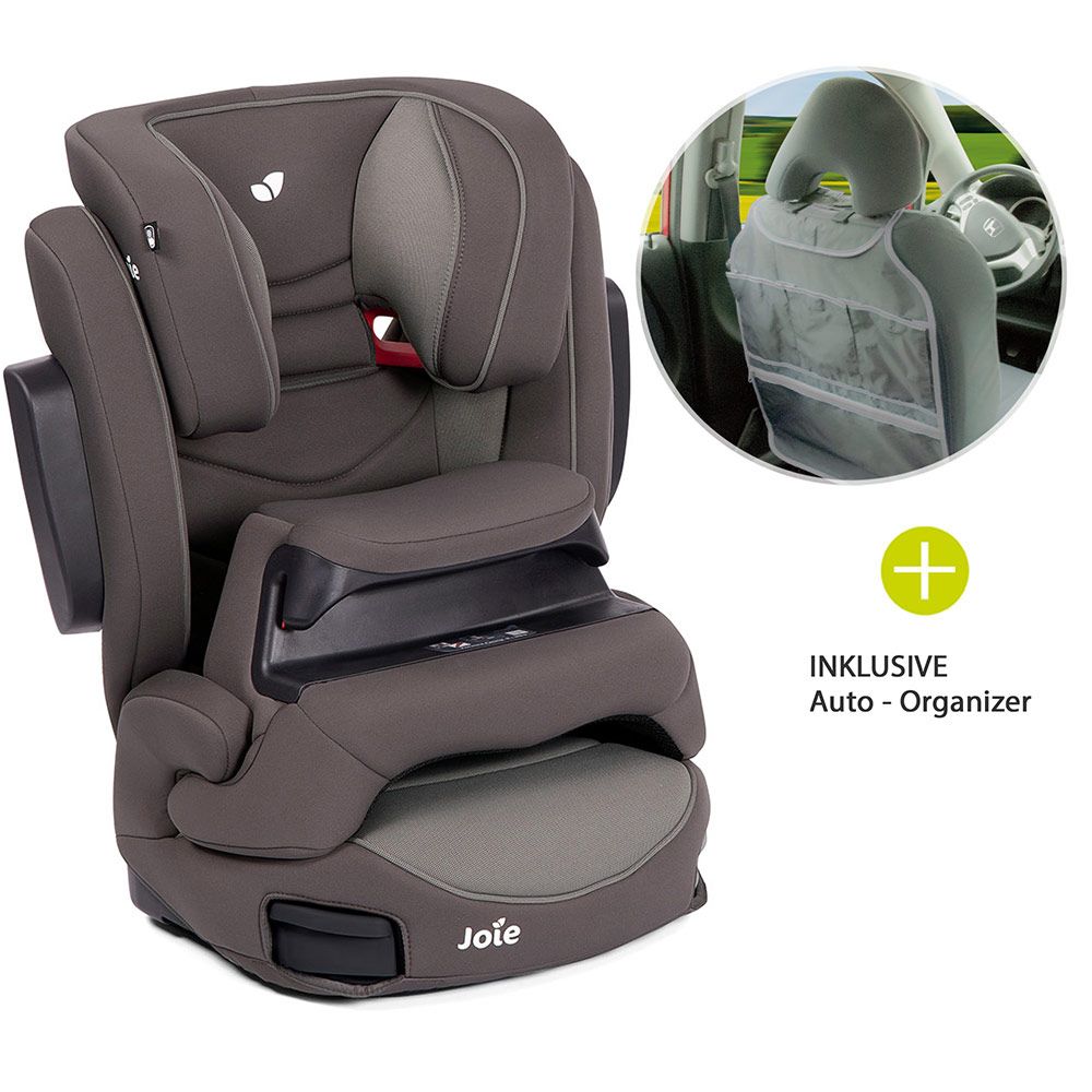 Child seat Trillo Shield Group 1/2/3 - from 9 months - 12 years (9-36 kg)  incl. Car - Organizer - Dark Pewter
