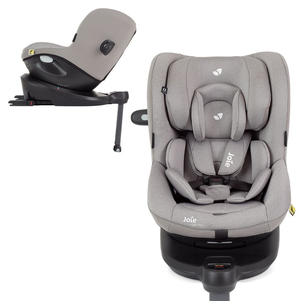 joie - Reboarder-Kindersitz i-Spin 360 R i-Size - ab Geburt - 4 Jahre  (40-105 cm) - Gray Flannel 