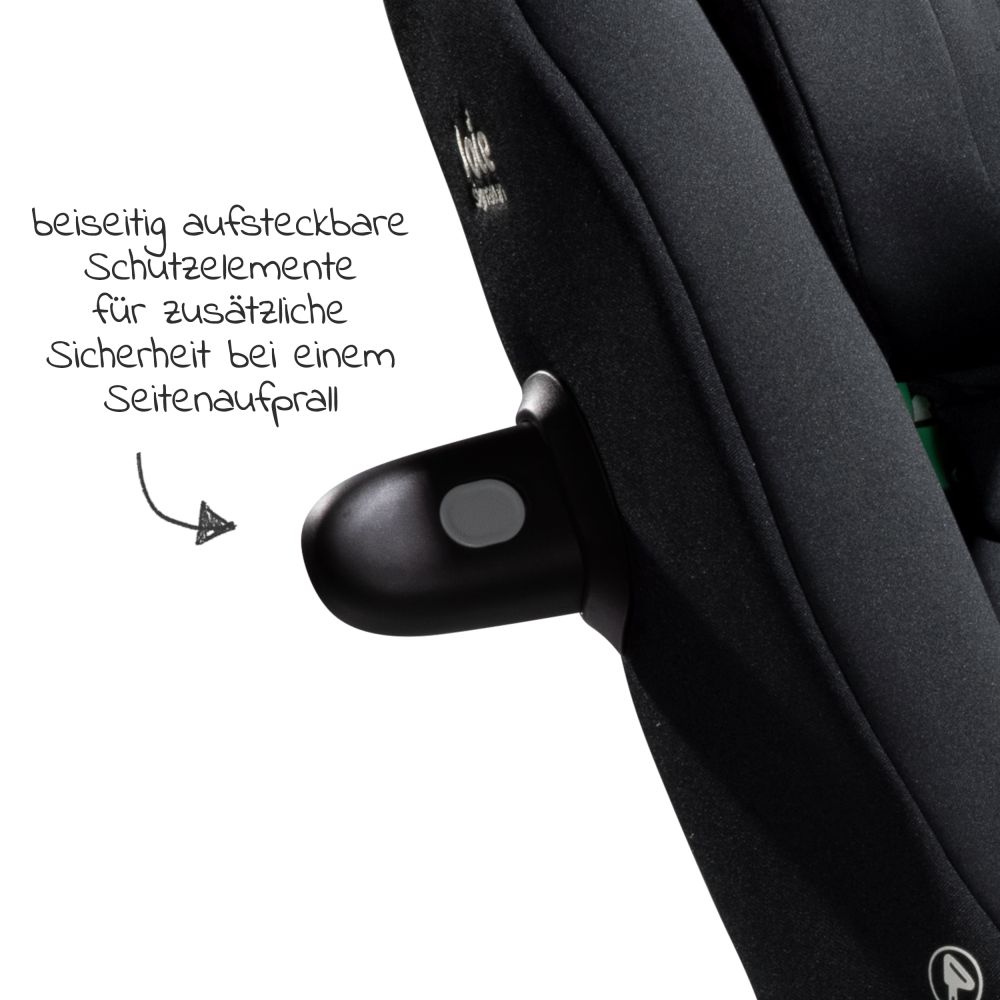 joie - Reboarder-Kindersitz i-Spin XL i-Size ab Geburt - 12 Jahre (40 cm -  150 cm) 360° drehbar inkl. Isofix-Basis - Signature - Eclipse 