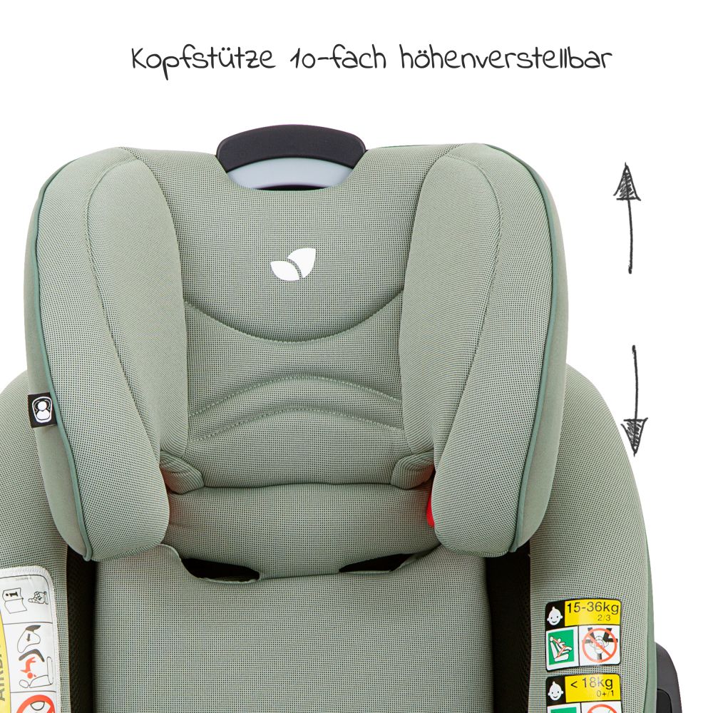 joie - Reboarder-Kindersitz Verso Gruppe 0+/1/2/3 - ab Geburt - 12 Jahre  (ab Geburt - 36kg) - Ember 