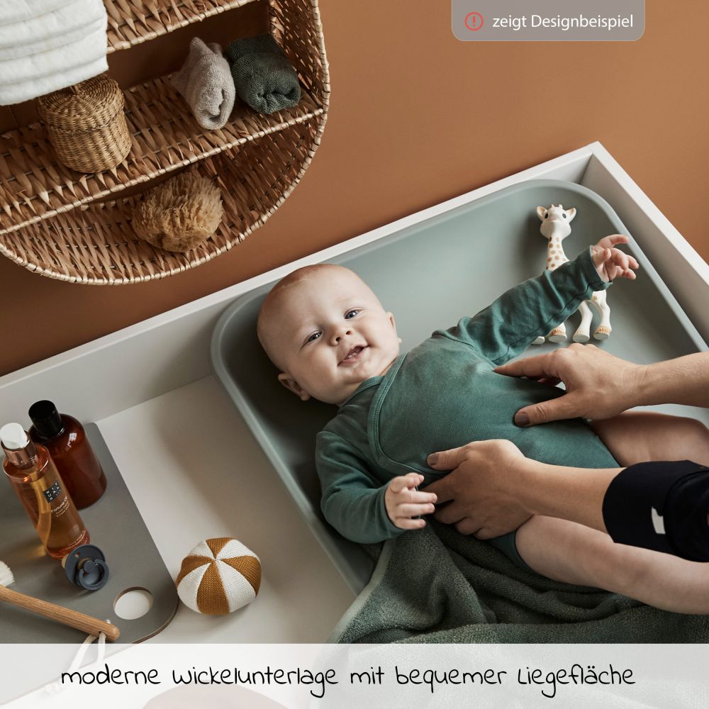 Leander Materassino Fasciatoio Matty - Sage Green - Portatile e  Impermeabile bambino