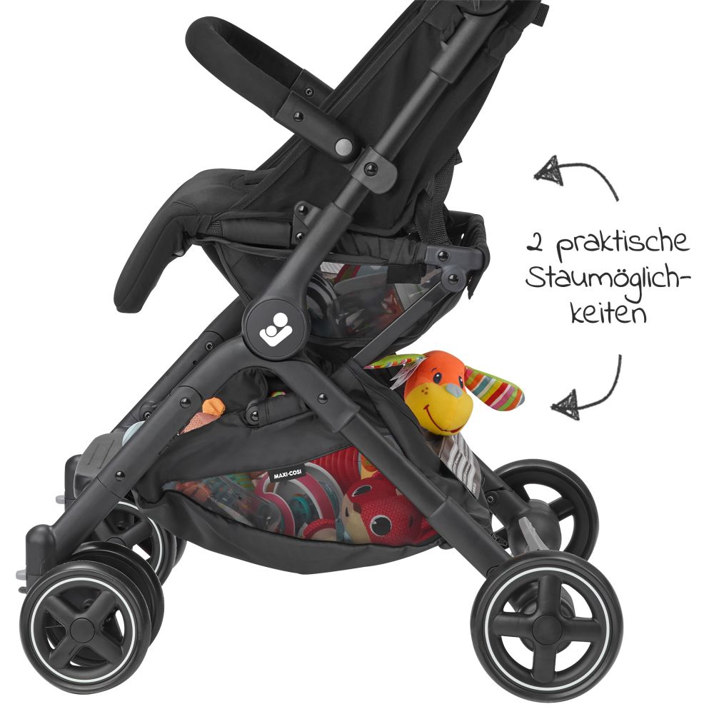 Broer Planeet vloeiend Maxi-Cosi - 2 -in-1 Kinderwagen-Set Buggy Lara² inkl. Babyschale CabrioFix  i-Size & Adapter - Essential Graphite - Babyartikel.de