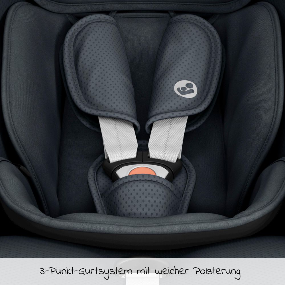 Maxi-Cosi - Babyschale CabrioFix i-Size ab Geburt - 15 Monate (40-83 cm) &  Sitzverkleinerer, Sonnenverdeck - Essential Graphite 
