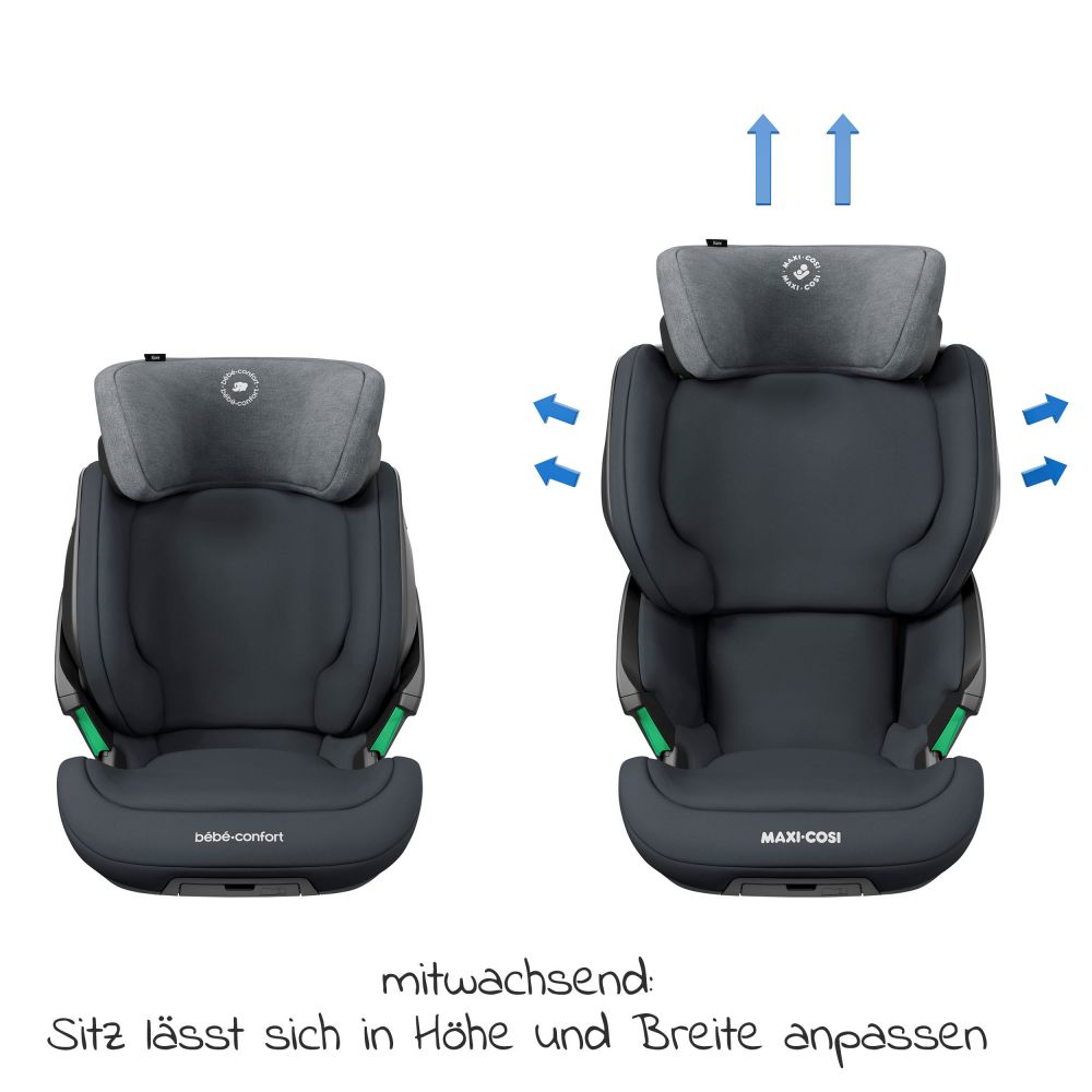 Maxi-Cosi - Kindersitz Kore i-Size 3,5 Jahre-12 Jahre (100-150 cm) mit SPS  Plus Aufprallschutz & Isofix - Authentic Graphite
