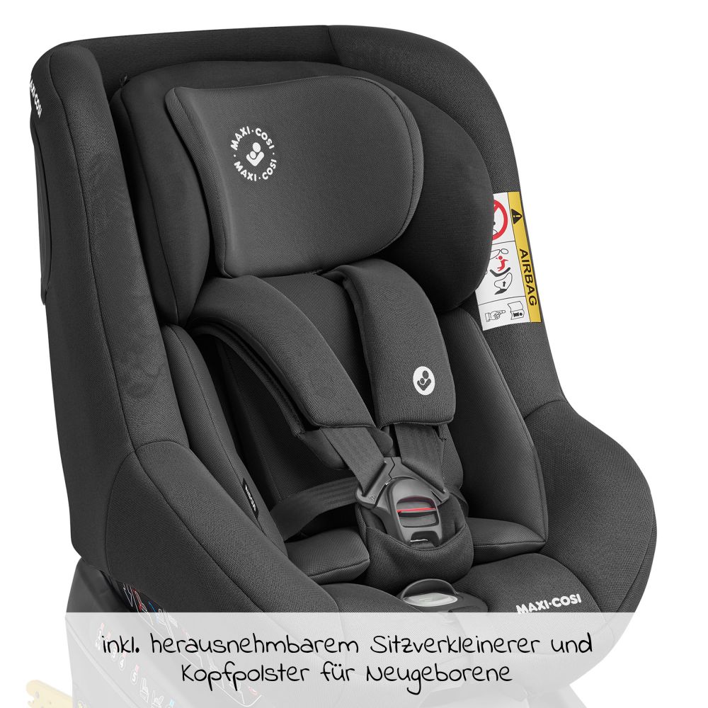 Maxi-Cosi - Reboarder-Kindersitz Beryl Gr. 0+/1/2 ab Geburt -7 Jahre (ab  Geburt-25 kg) Liegeposition &Isofix-Basis - Authentic Black 