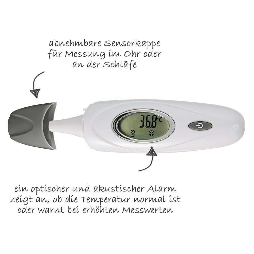 Reer - Infrarot-Thermometer 3 in 1 Skin Temp