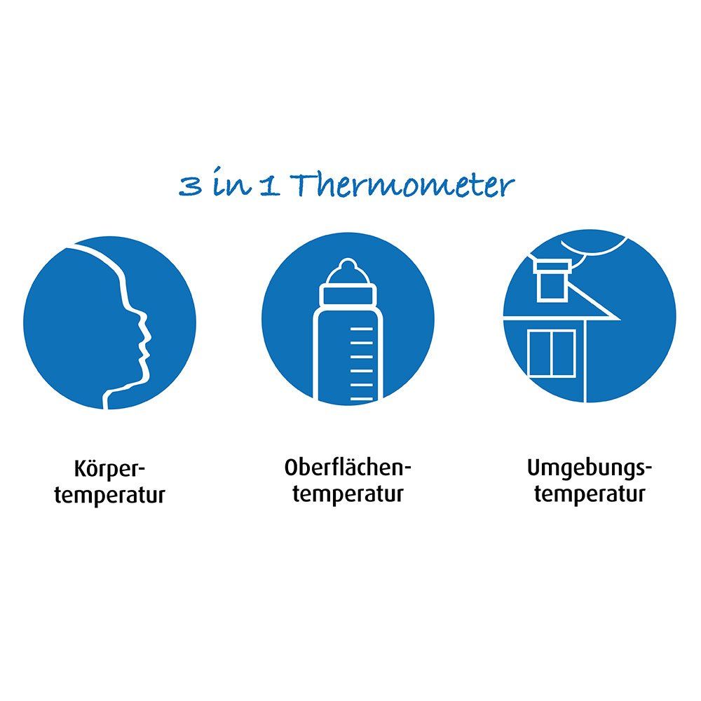 Reer - Infrarot-Thermometer 3 in 1 Skin Temp