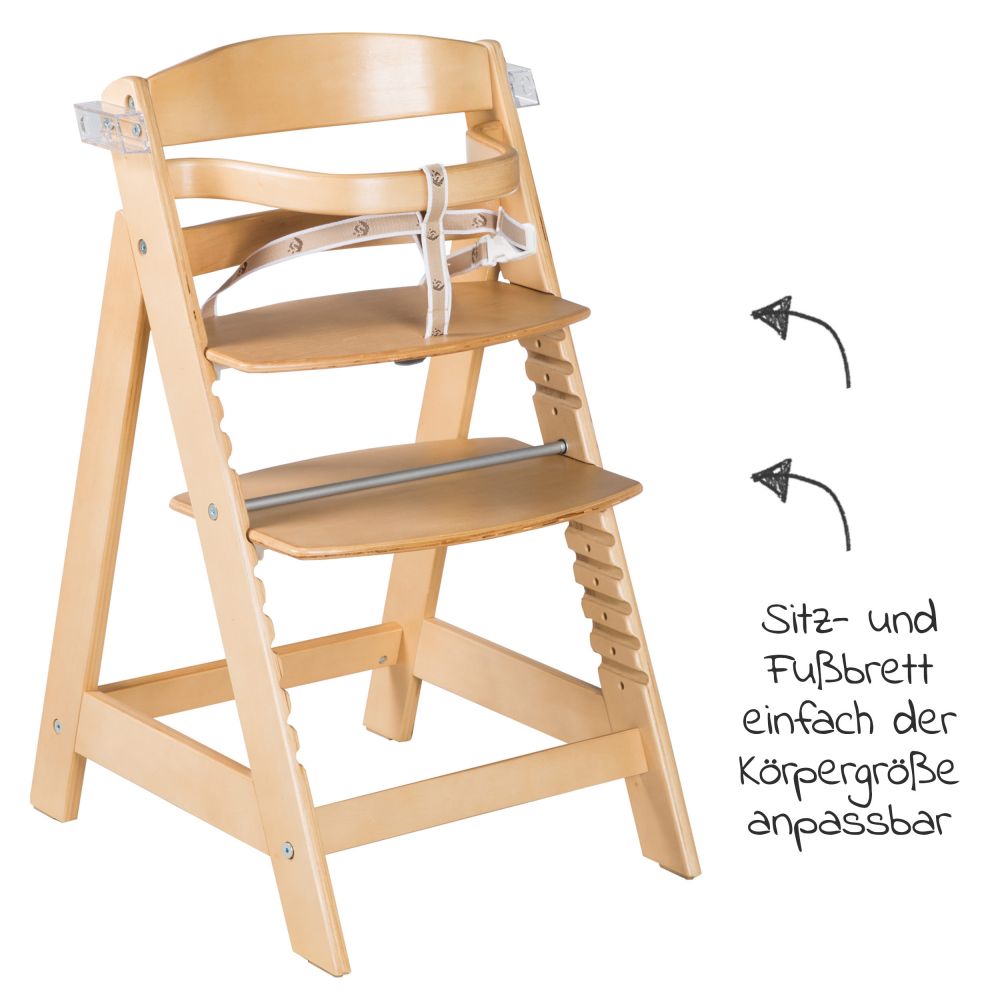 Sit - Essbrett Natur Up - Roba mit Treppen-Hochstuhl Click