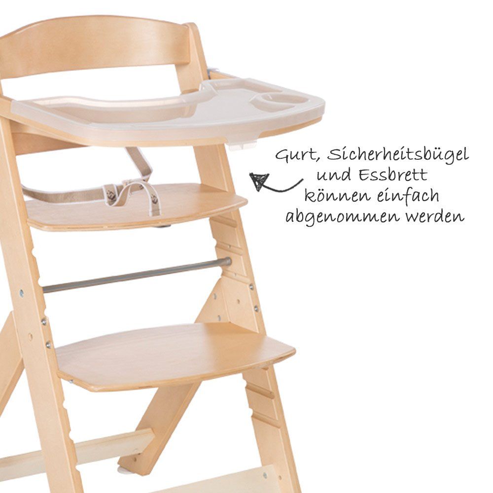 Roba - Treppen-Hochstuhl Sit Up Super Maxi - Natur | Mitwachsende Hochstühle