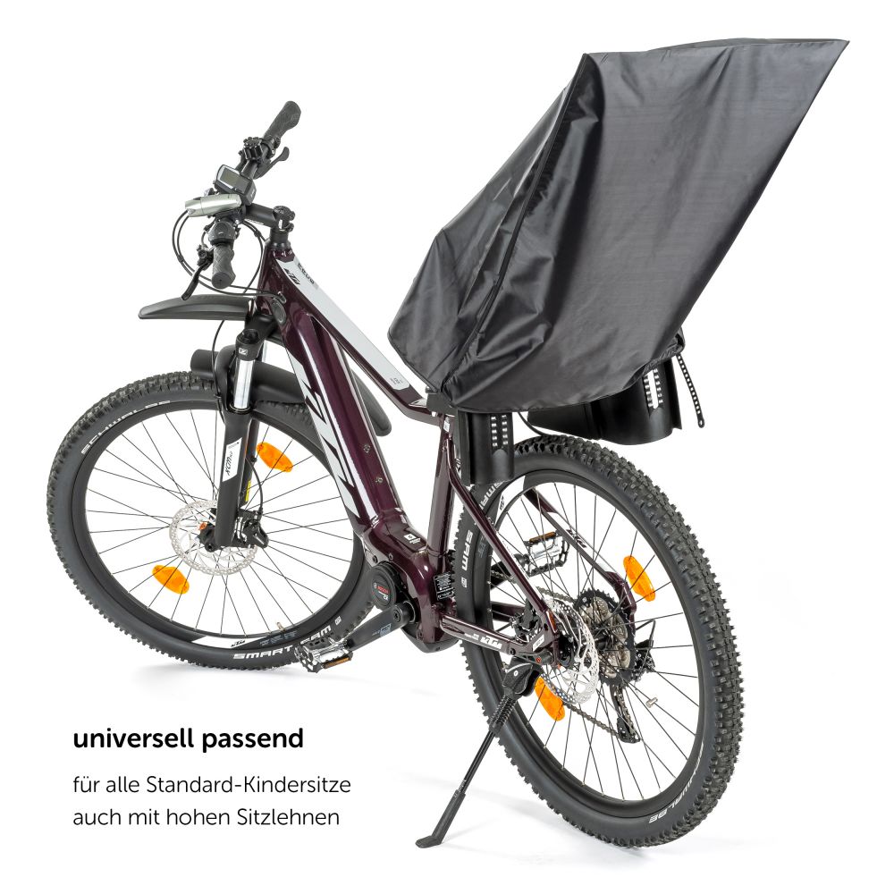 Zamboo - Regenschutz für Kinder-Fahrradsitze - Schwarz