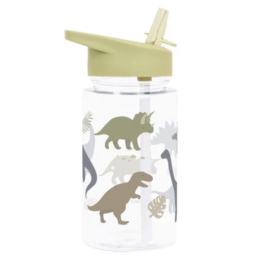 A Little Lovely Company Bottiglia con cannuccia - Dinosauro