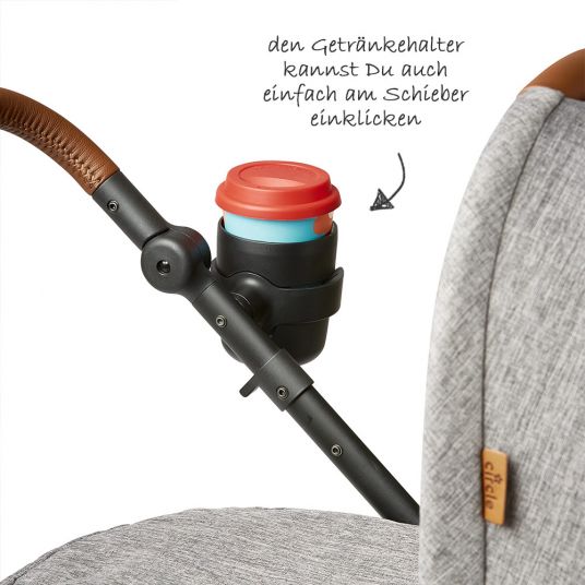 ABC Design 3in1 Kinderwagen-Set Catania 4 - Circle Edition - inkl. Babyschale, Babywanne, Sportwagen und Zubehör - Woven Graphite