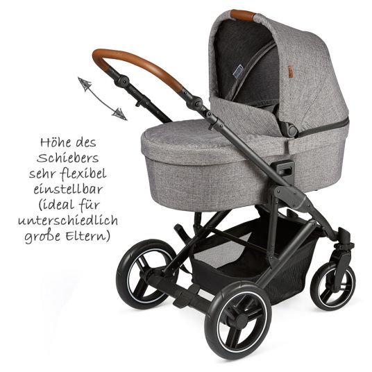 ABC Design 3in1 Catania 4 Stroller Set - Circle Edition - incl. infant carrier, carrycot, stroller and accessories - Woven Graphite