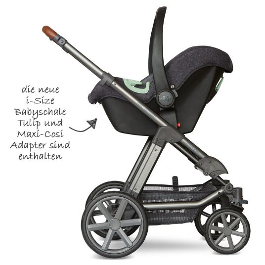 ABC Design 3in1 Kinderwagen-Set Condor 4 - inkl. Babyschale Tulip & XXL Zubehörpaket - Street