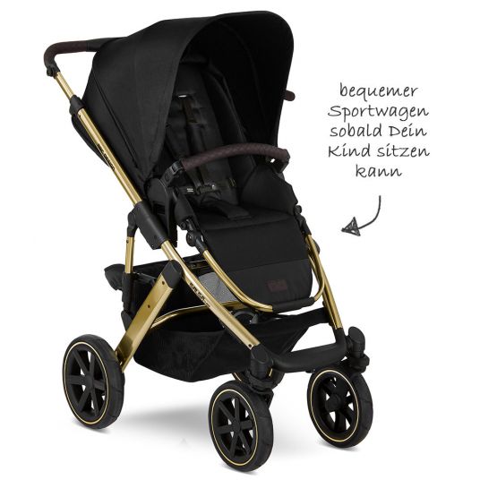ABC Design 3in1 Stroller Set Salsa 4 Air - Diamond Edition - incl. Baby Car Seat Tulip & XXL Accessory Pack - Champagne