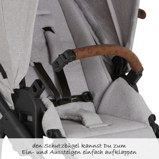 ABC Design 3in1 Kinderwagen-Set Salsa 4 Air - Fashion Edition Starter Set Deer - inkl. Babyschale Tulip & XXL Zubehörpaket