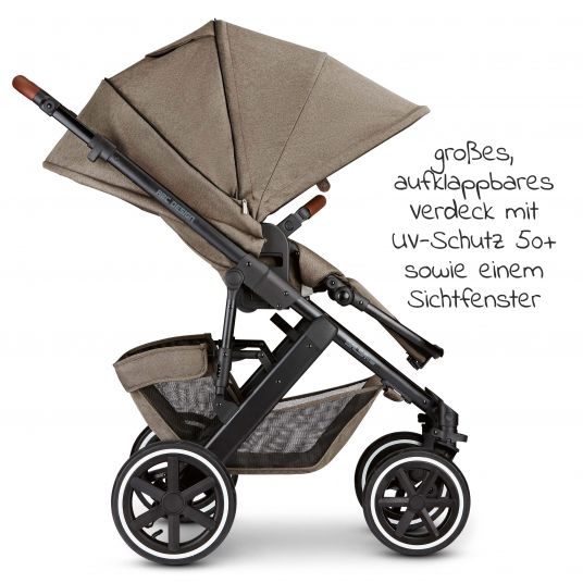 ABC Design 3in1 Stroller Set Salsa 4 Air - incl. Baby Car Seat Tulip & XXL Accessories Package - Fashion Edition - Nature