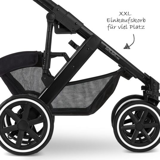 ABC Design 3in1 Kinderwagen-Set Salsa 4 Air - inkl. Babyschale Tulip & XXL Zubehörpaket - Fashion Edition - Smaragd
