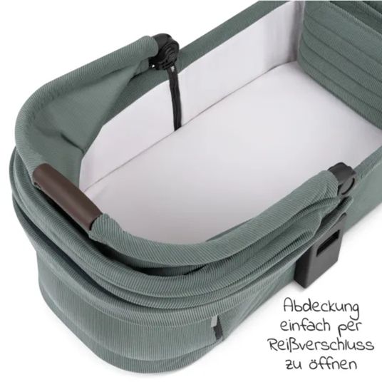 ABC Design 3in1 Kinderwagen-Set Salsa 4 Air - inkl. Babywanne, Autositz Pebble Pro, Sportsitz, Greifling, Buggybuch und XXL Zubehörpaket - Aloe