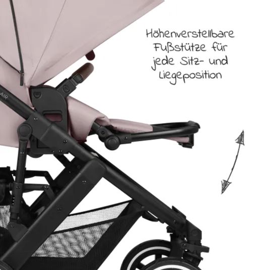 ABC Design 3in1 Kinderwagen-Set Salsa 4 Air - inkl. Babywanne, Autositz Pebble Pro, Sportsitz, Greifling, Buggybuch und XXL Zubehörpaket - Pure Edition - Berry