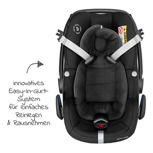 ABC Design Set passeggino 3in1 Salsa 4 Air - incluso navicella, seggiolino auto Pebble Pro, seggiolino sportivo con pacchetto accessori XXL - Cloud