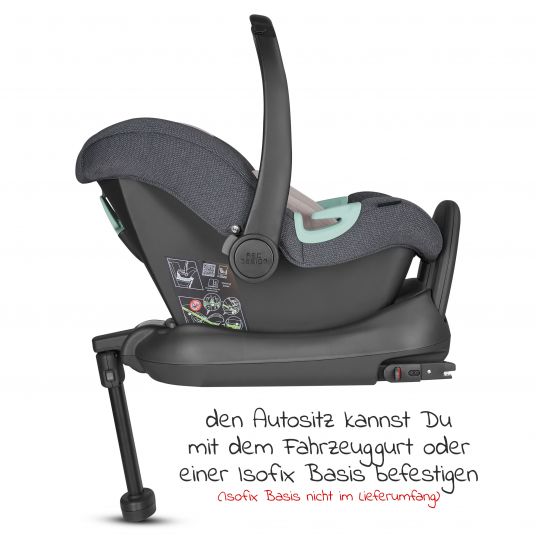 ABC Design 3in1 Kinderwagen-Set Salsa 4 Air - inkl. Babywanne, Autositz Tulip, Sportsitz und Zubehörpaket - Classic Edition - Bubble
