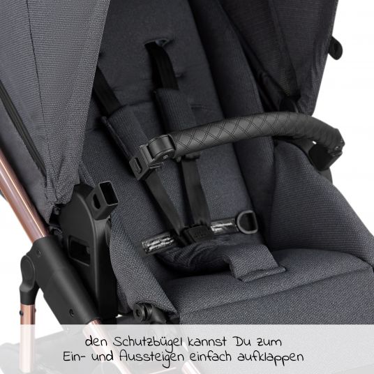 ABC Design 3in1 Kinderwagen-Set Salsa 4 Air - inkl. Babywanne, Autositz Tulip, Sportsitz und Zubehörpaket - Classic Edition - Bubble