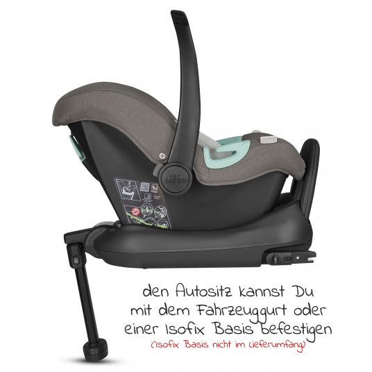 ABC Design 3in1 Kinderwagen-Set Salsa 4 Air - inkl. Babywanne, Autositz Tulip, Sportsitz und Zubehörpaket - Diamond Edition - Herb