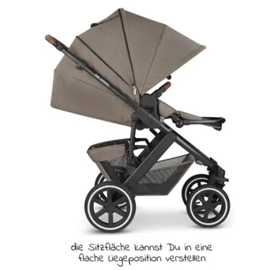 ABC Design 3in1 Kinderwagen-Set Salsa 4 Air - inkl. Babywanne, Sportsitz, Babyschale Tulip & Adapter - Pure Edition - Nature