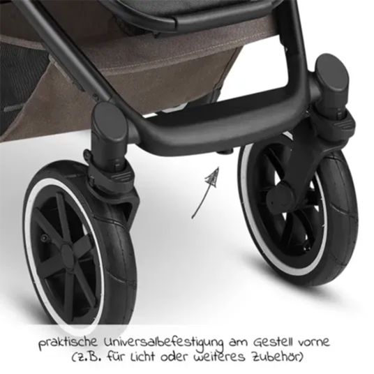 ABC Design 3in1 Kinderwagen-Set Salsa 4 Air - inkl. Babywanne, Sportsitz, Babyschale Tulip & Adapter - Pure Edition - Nature