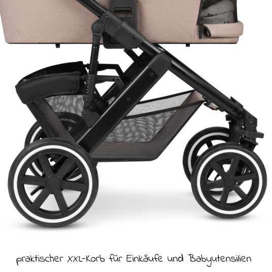 ABC Design 3in1 stroller set Salsa 4 Air Starter Set incl. Tulip and XXL accessory pack - Pure Edition - Grain Teddy