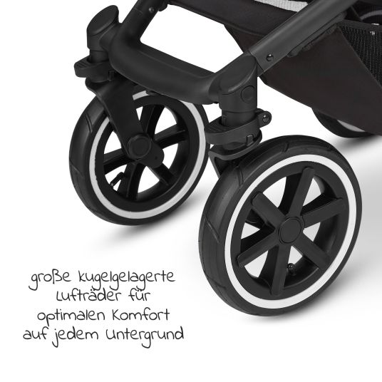 ABC Design 3in1 Kinderwagen-Set Salsa 4 Air Starter Set inkl. Tulip und XXL Zubehörpaket - Pure Edition - Wheat