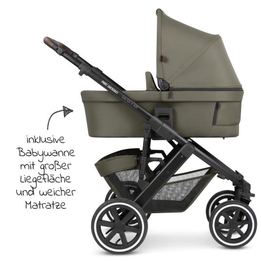 ABC Design 3in1 stroller set Salsa 4 Air Starter Set incl. Tulip and XXL accessory pack - Pure Edition - Wheat