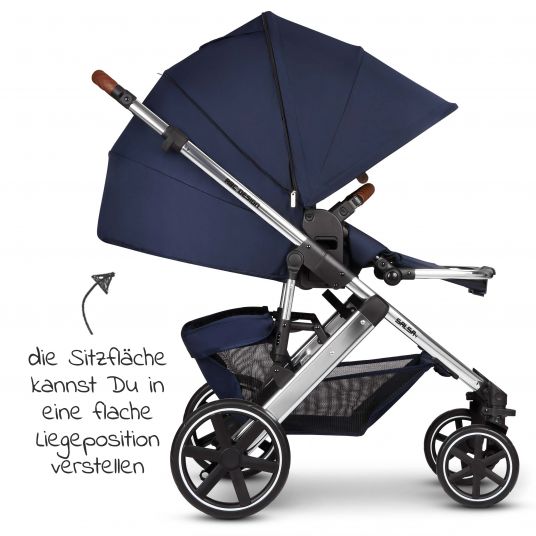 ABC Design 3in1 Kinderwagen-Set Salsa 4 - inkl. Babyschale Tulip & XXL Zubehörpaket - Diamond Edition - Navy