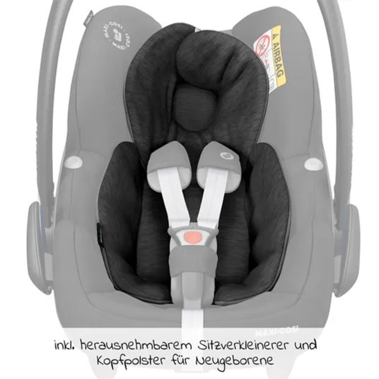 ABC Design Set passeggino 3in1 Salsa 5 Air - incluso navicella, seggiolino auto Pebble Pro, seggiolino sportivo con pacchetto accessori XXL - Almond