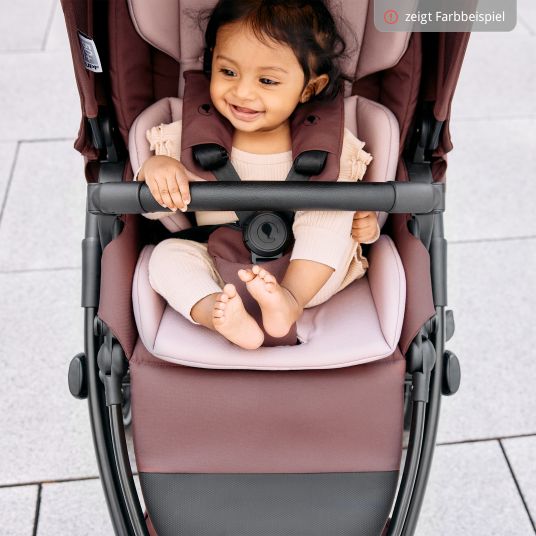 ABC Design Set passeggino 3in1 Salsa 5 Air - incluso navicella, seggiolino auto Pebble Pro, seggiolino sportivo con pacchetto accessori XXL - Almond