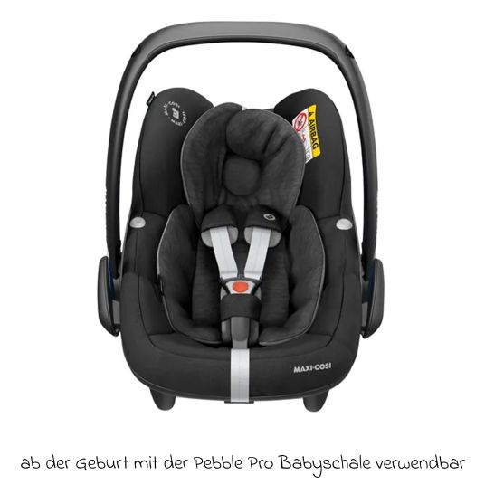 ABC Design Set passeggino 3in1 Salsa 5 Air - incluso navicella, seggiolino auto Pebble Pro, seggiolino sportivo con pacchetto accessori XXL - Almond