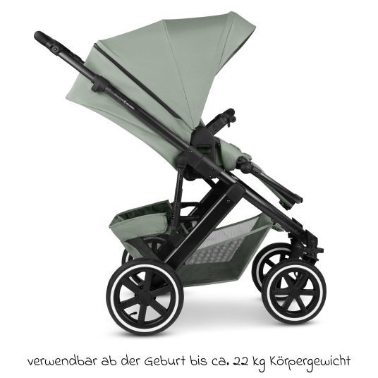 ABC Design Set passeggino 3in1 Salsa 5 Air - incluso navicella, seggiolino auto Pebble Pro, seggiolino sportivo con pacchetto accessori XXL - Pino